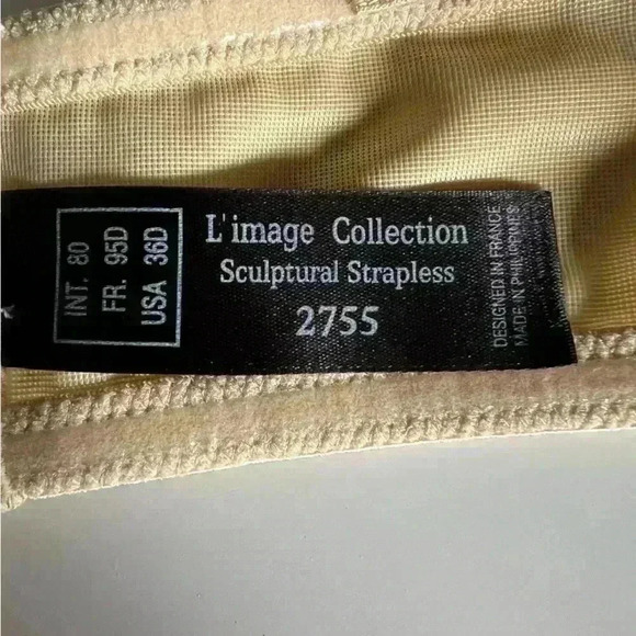 Le Mystere L’image Collection Sculptural Strapless Bra Style 2755 Size 36D - Picture 7 of 7